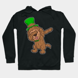 Irish Water Spaniel Dabbing Dog St Patricks Day Hoodie